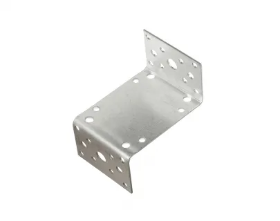 Крепежный уголок Z-образный KUZ-45х90х65х2.0 мм, цинк