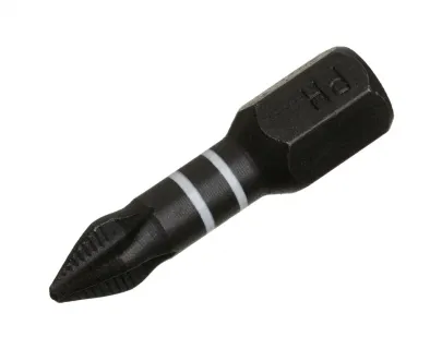 Бита крестовая PН 0х25 для больших нагрузок Cobalt Mn (черная)