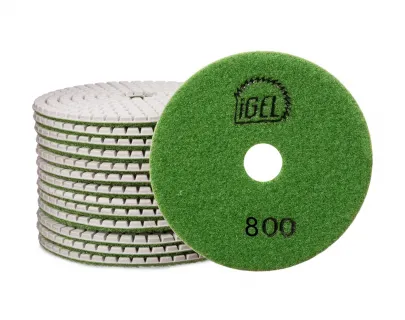 Гибкий полировальный алмазный диск 100мм GRIT 800 IGEL