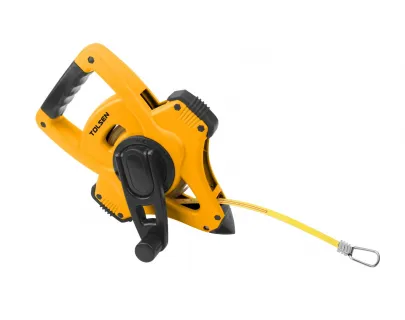 Рулетка геодезическая 30м х 12,5 мм стальная лента  Tolsen