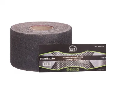 Шлиф. лист 115мм х 25м (рул) ткан основа GRIT 40 IGEL