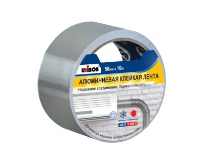 Клейкая лента алюминиевая UNIBOB 50мм х 10м