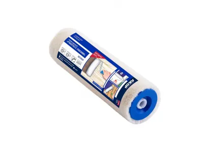 Ролик 240, D8 мм, Велюр белый диаметр трубки 48 мм