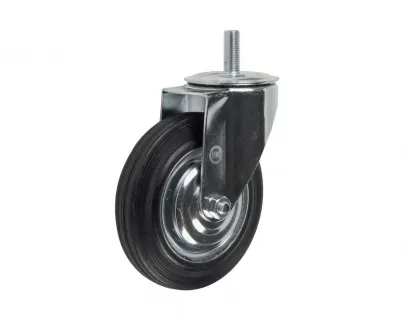 Колесо поворотное с болтом ЧЕРНОЕ, размер 100х27 /SCT42