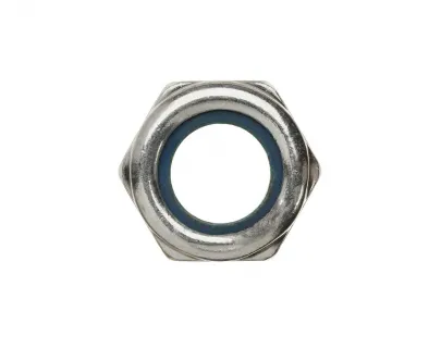 Гайка со стопорным кольцом DIN 985 М6, цинк