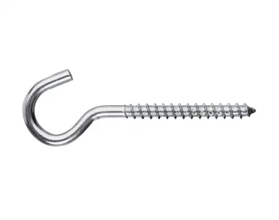Металлический полукруглый крючок 8х100, цинк