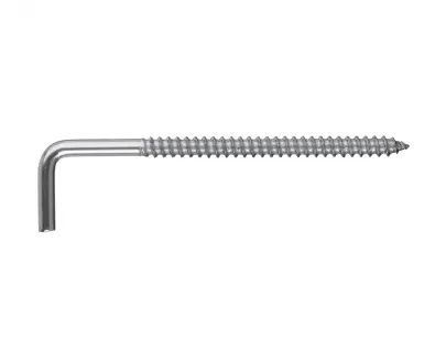 Металлический прямоугольный крючок 10х200, цинк