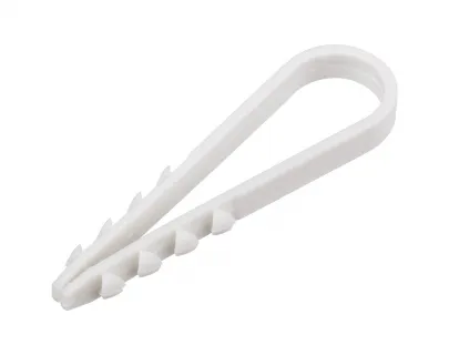 Дюбель-хомут (белый) 11-18  100шт, нейлон