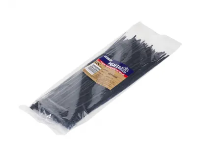 Хомут-стяжка черная  4х250 (100шт.), нейлон