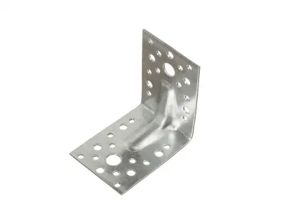 Крепежный усиленный уголок KUU 105х105х90х2.50 мм, цинк