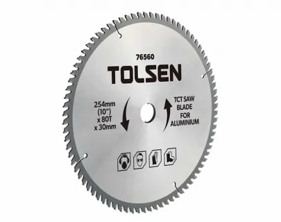 Диск пильный для алюминия Tolsen 254мм х100T х 30мм