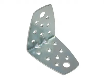 Уголок крепежный усил. 70х70х55х2,0 с зенковкой, цинк