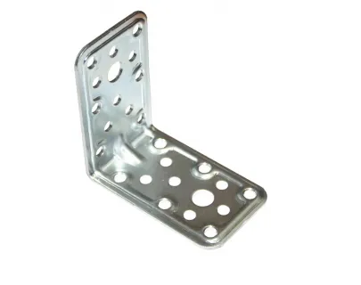 Уголок крепежный усил. 82х82х50х2,0 с зенковкой, цинк