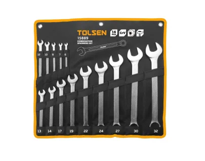 Набор ключей комбинированных в чехле 14предм  Tolsen