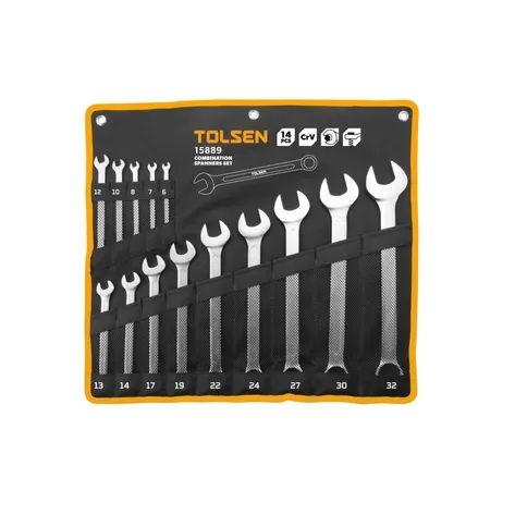 Набор ключей комбинированных в чехле 14предм  Tolsen