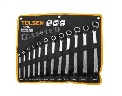 Набор двойных накидных гаечных ключей 12 предм Tolsen