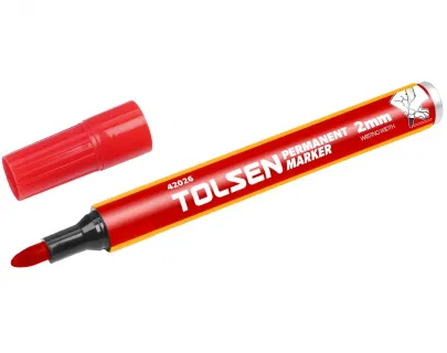 Маркер строительный красный Tolsen