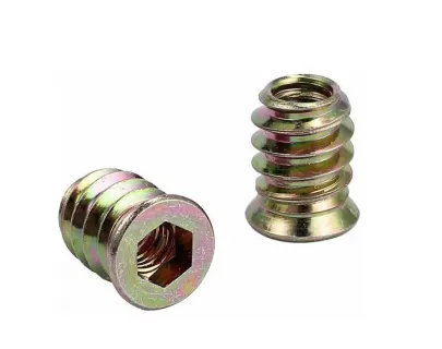 Втулка резьбовая с потайным фланцем М8х12.5 х15 SW6 ж.ц.