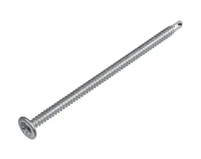 Саморез с прессшайбой со сверлом 4,8х75, цинк