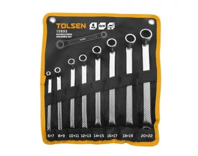 Набор двойных накидных гаечных ключей 8 предм Tolsen