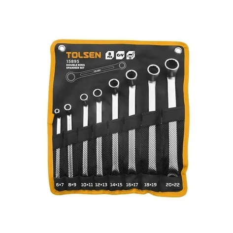 Набор двойных накидных гаечных ключей 8 предм Tolsen