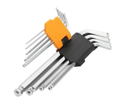 Набор шариковых шестигр. ключей длинных  9предм. (1.5-10мм) Tolsen