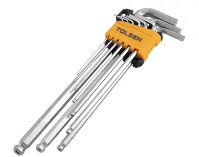 Н-р шариковых и шестигр. ключей супердлинных  9предм. Tolsen