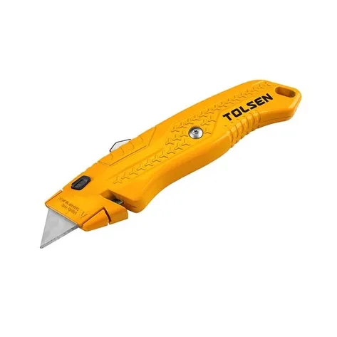 Нож 61х19мм строительный универсальный алюминиевый Tolsen