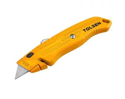 Нож 61х19мм строительный универсальный алюминиевый Tolsen