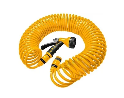 Шланг садовый спиральный с распылителем Tolsen 15м