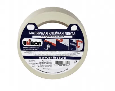 Клейкая лента малярная UNIBOB 48мм х 25м